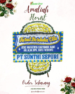 Papan Bunga Duka di Kerokan